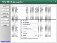 MP3 M4R Converter screenshot